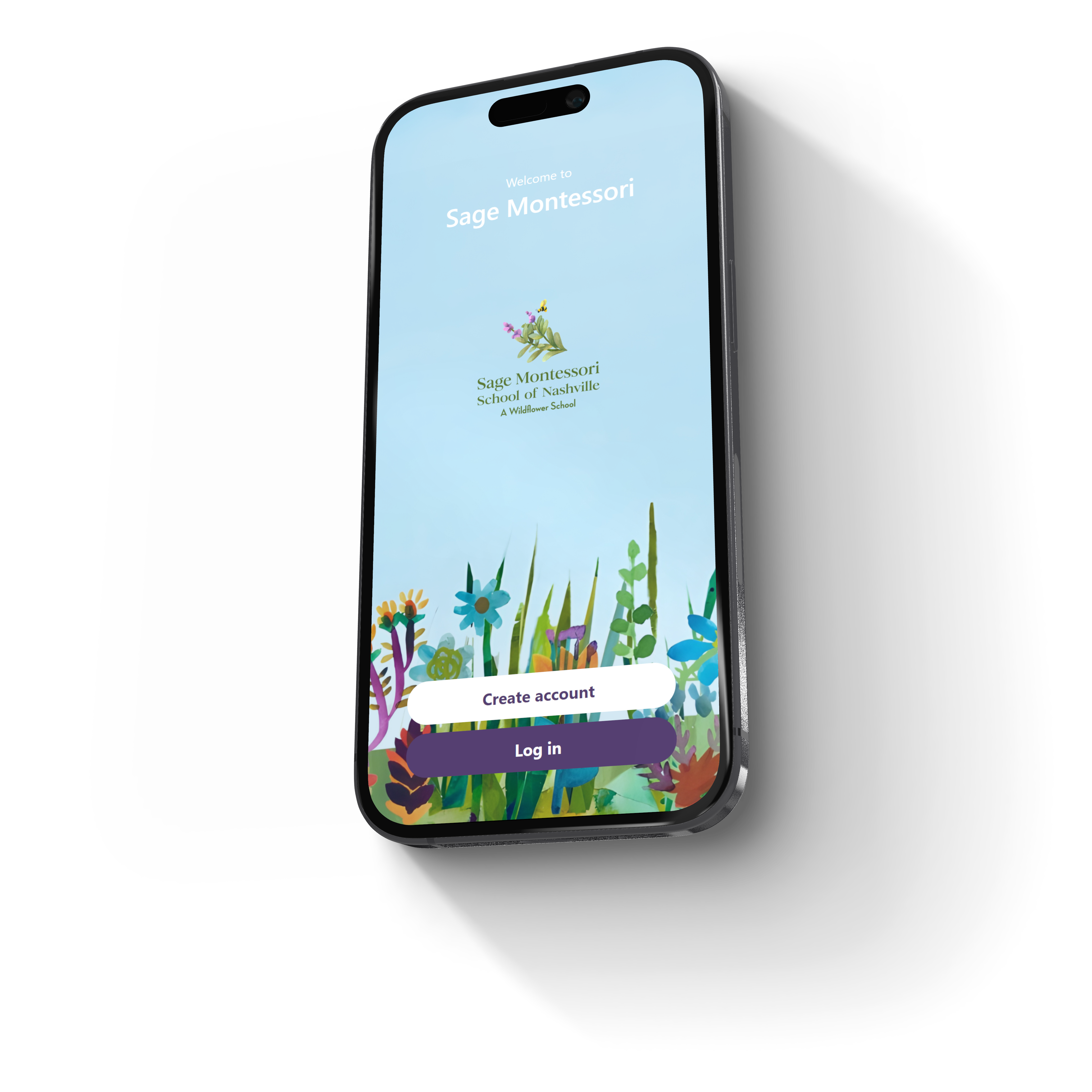 Sage School App mockup