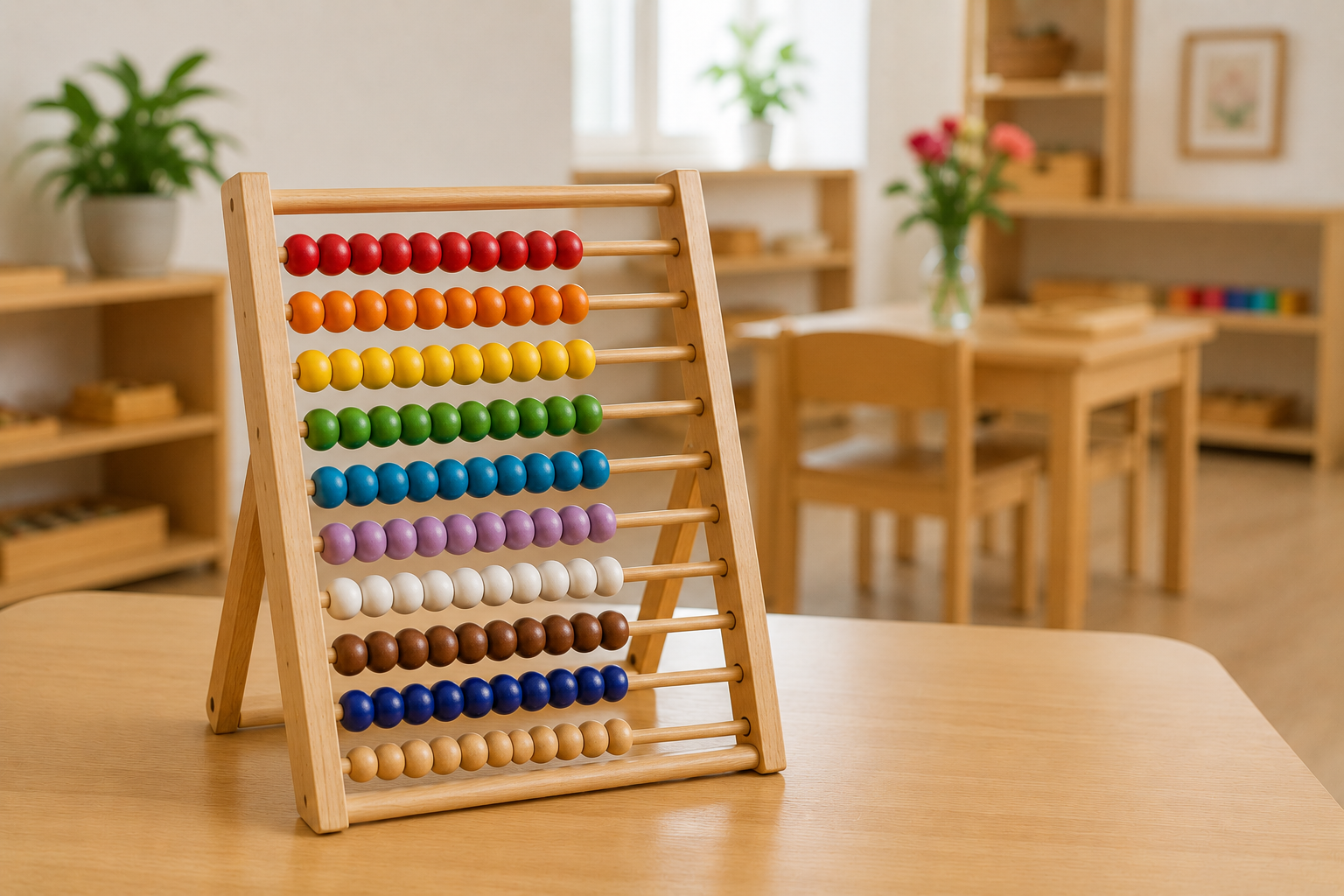 Montessori classroom activity